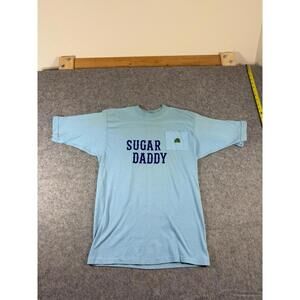 Vintage 70s Sugar Daddy T Shirt Mens Medium Stedman Pocket T Shirt